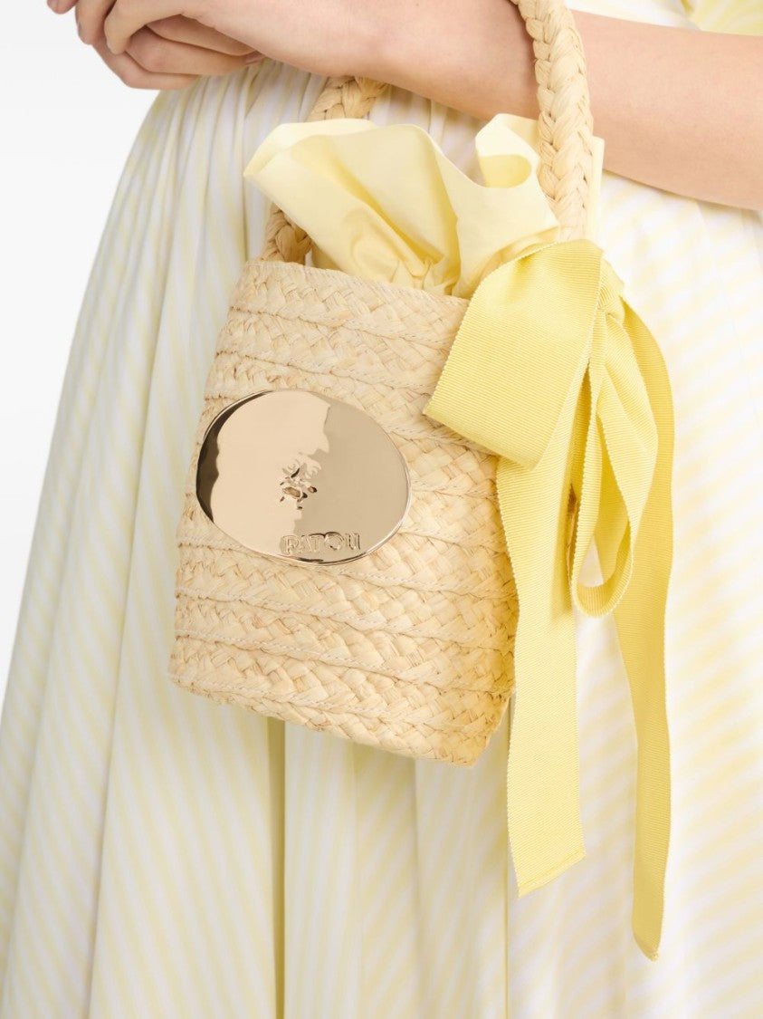 Patou Structured Neutrals Handbag With Detachable Shoulder Strap