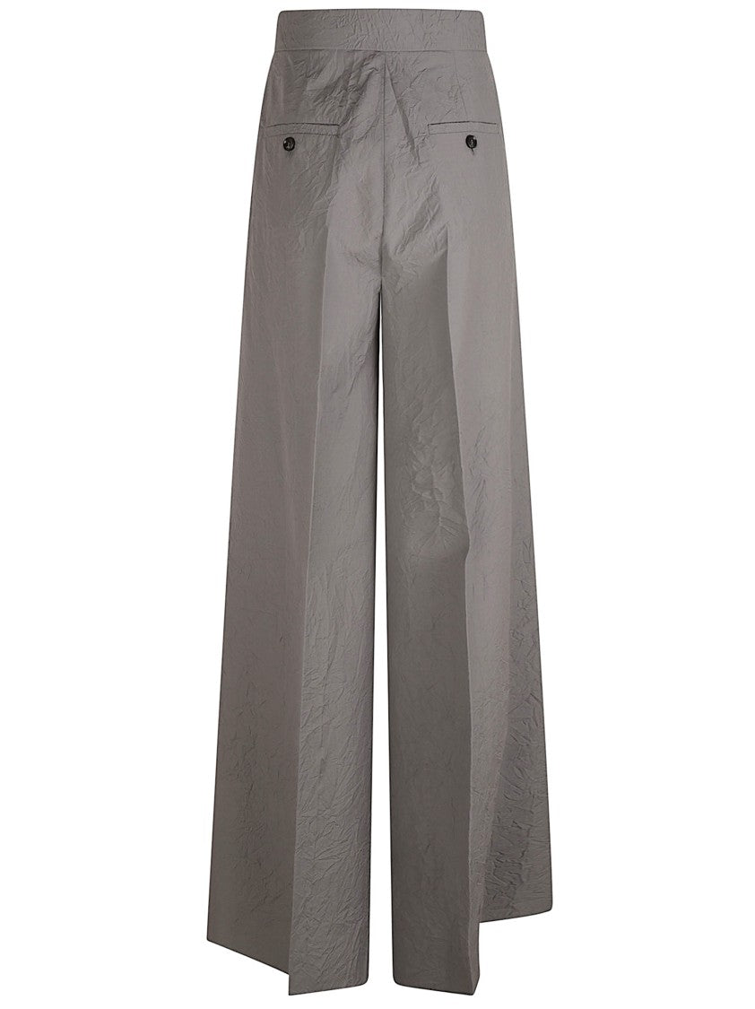 Max Mara Wide-Leg Trousers With Crinkled Texture