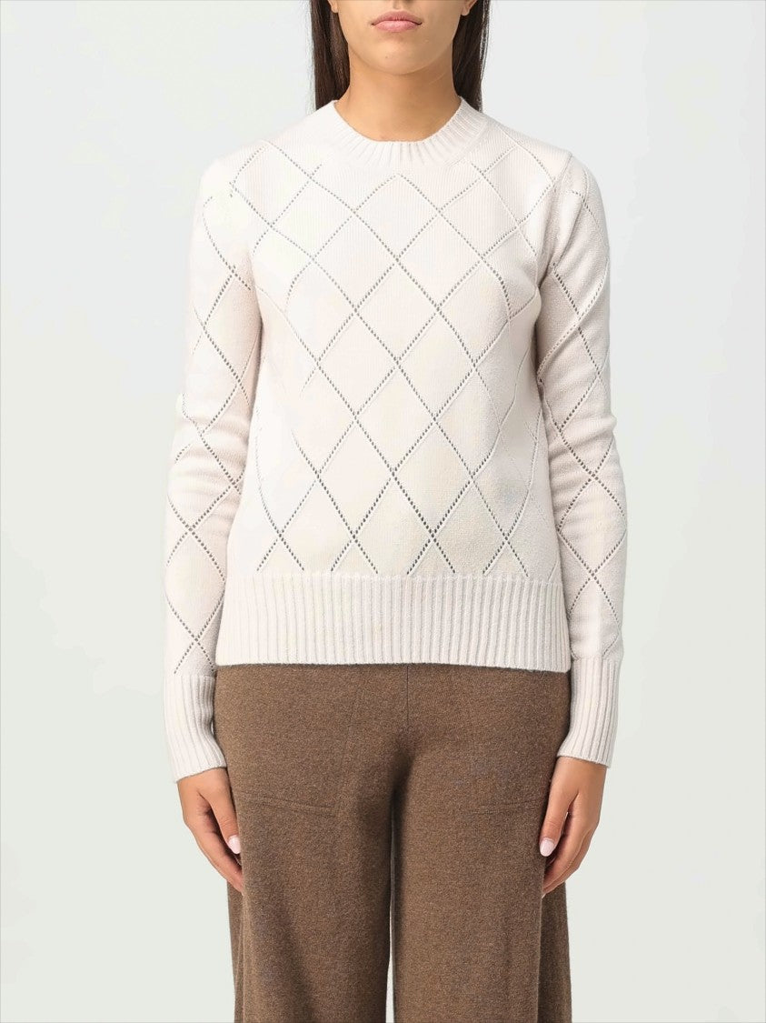 Max Mara Light Beige Knit Sweater