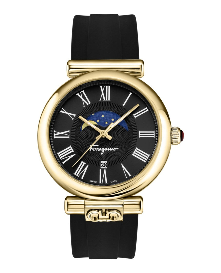Ferragamo Ora Moonphase Silicone Watch