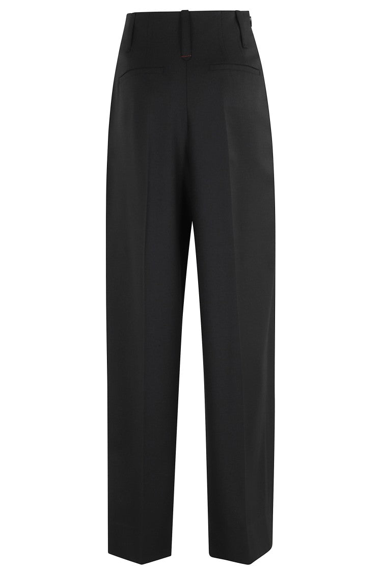 Victoria Beckham Black Chinched Pants