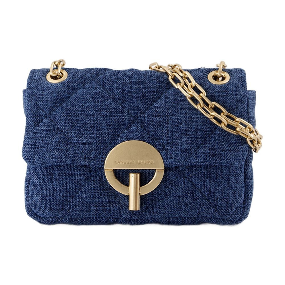 Vanessa Bruno Nano Moon Bag - Linen - Blue