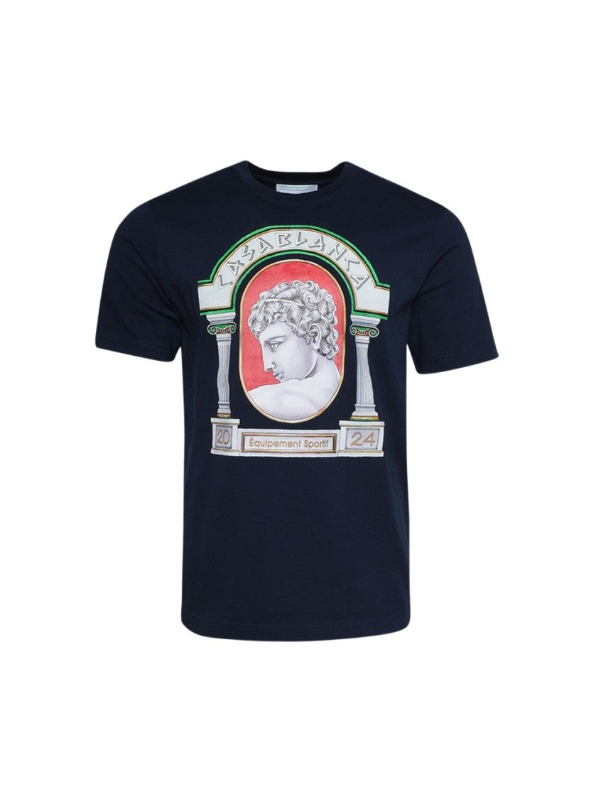 Casablanca La Medaille Printed T-Shirt Black