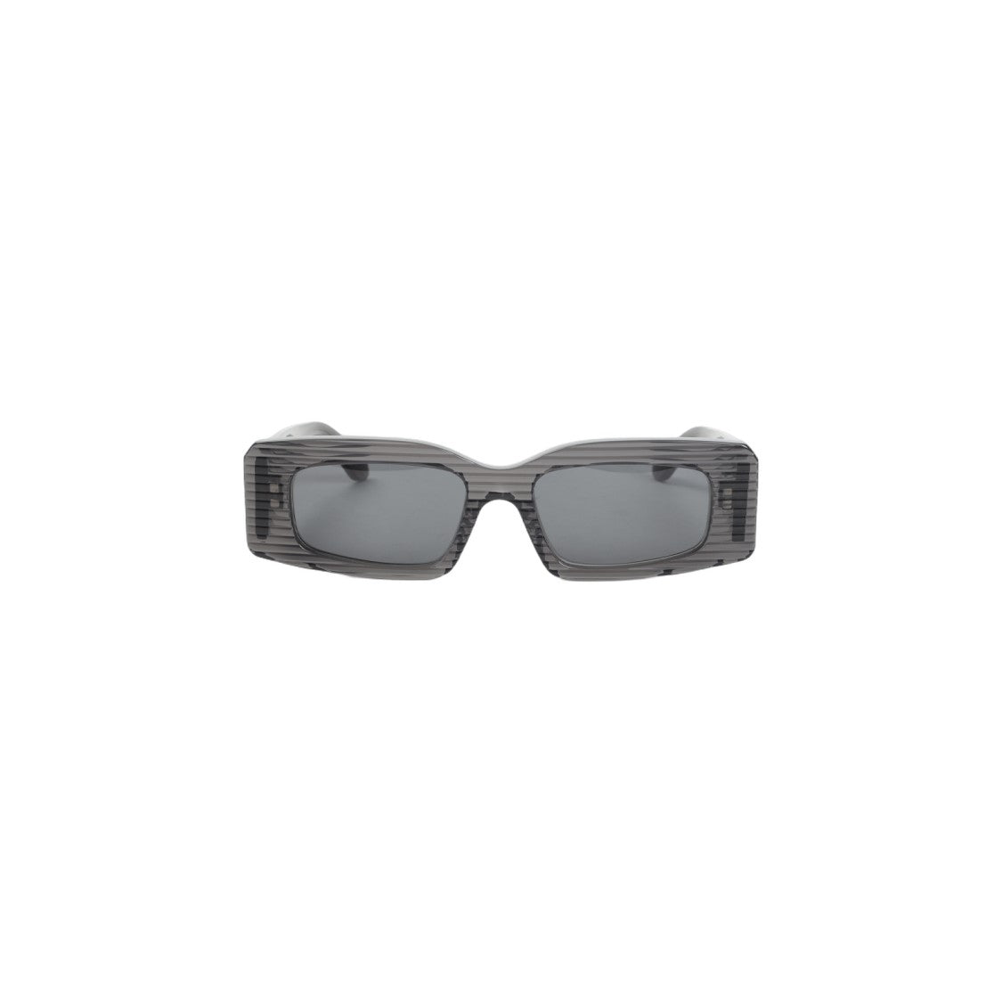 Alaïa Rectangular Black Acetate Sunglasses With Striped Detailing