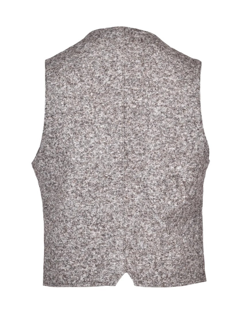 Bob Brown Patchwork V-Neck Vest