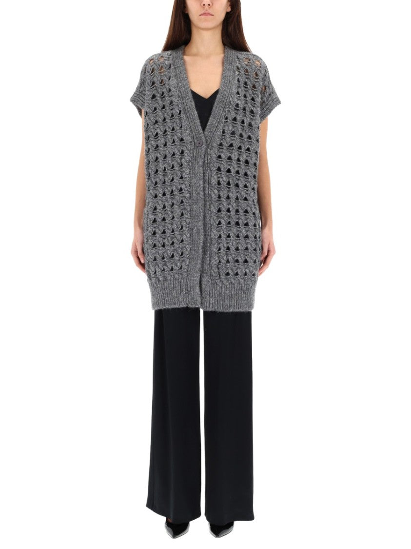 Herno Vest With Perforated Workmanship