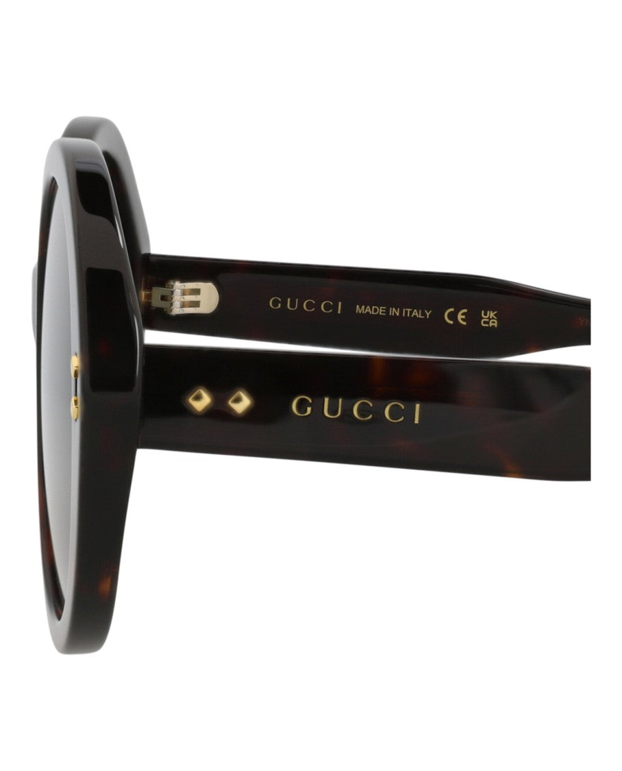 Gucci Round-Frame Acetate Sunglasses