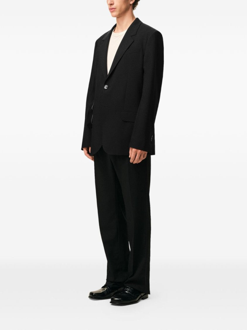 Ami Paris Black Double Pocket Classic Lapel Jacket