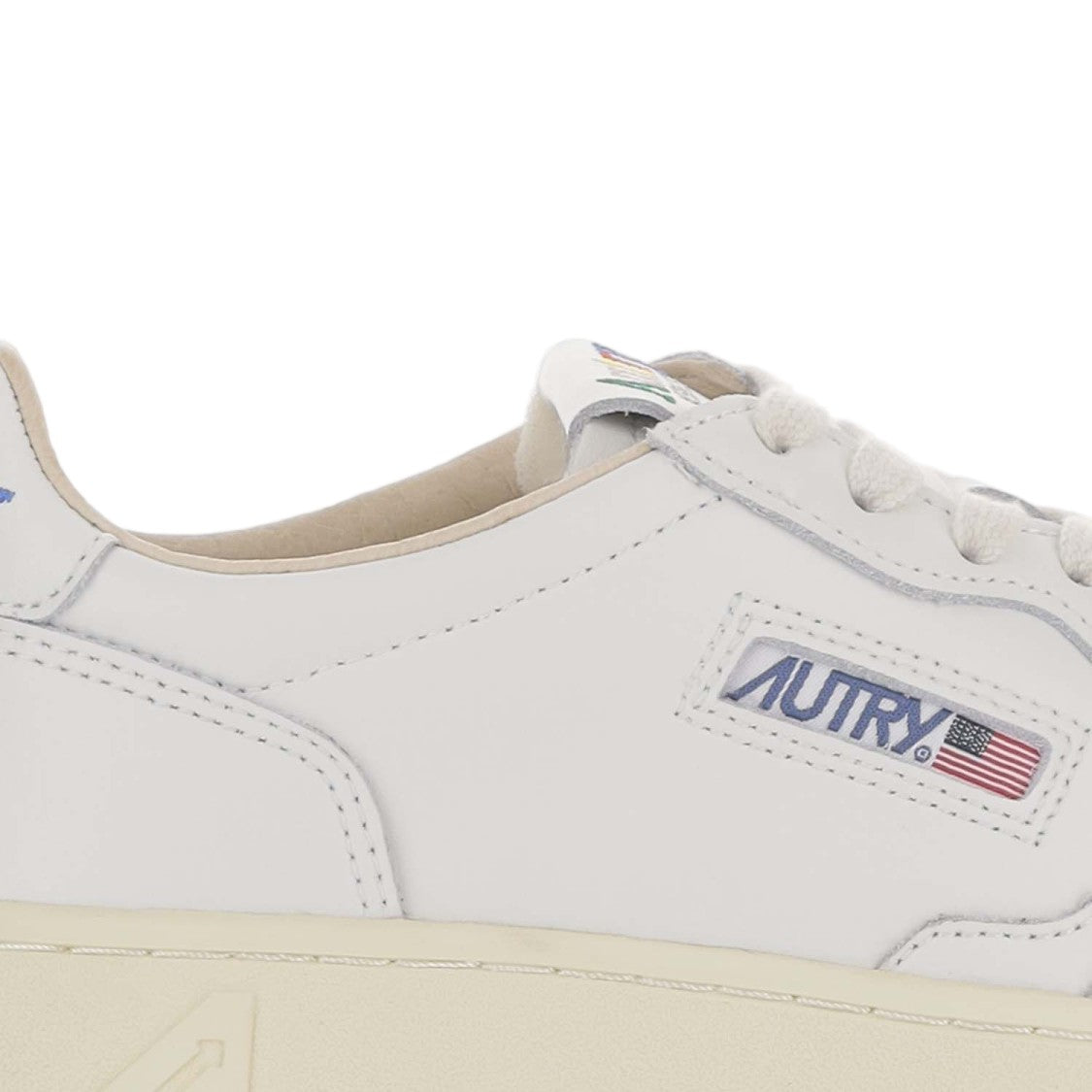 Autry White Medalist Low Leather Sneakers