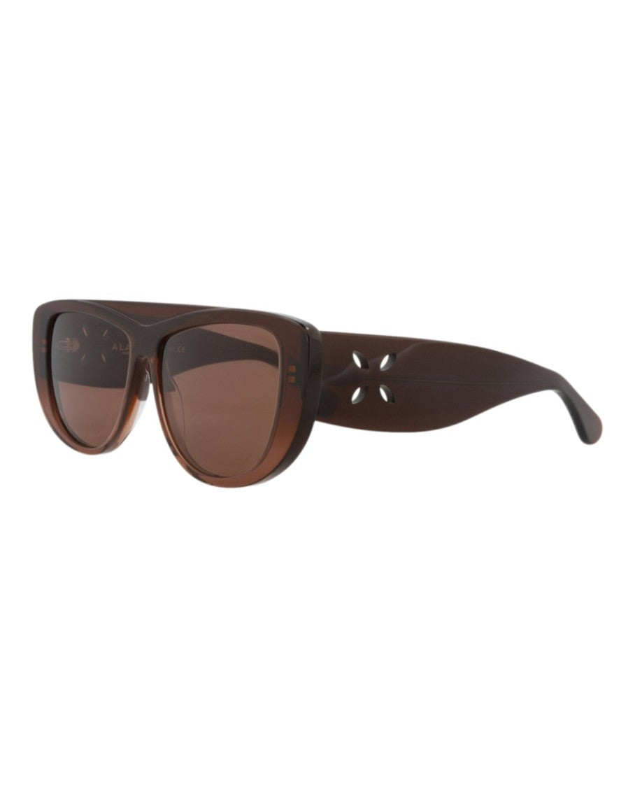 Alaïa Shield-Frame Acetate Sunglasses
