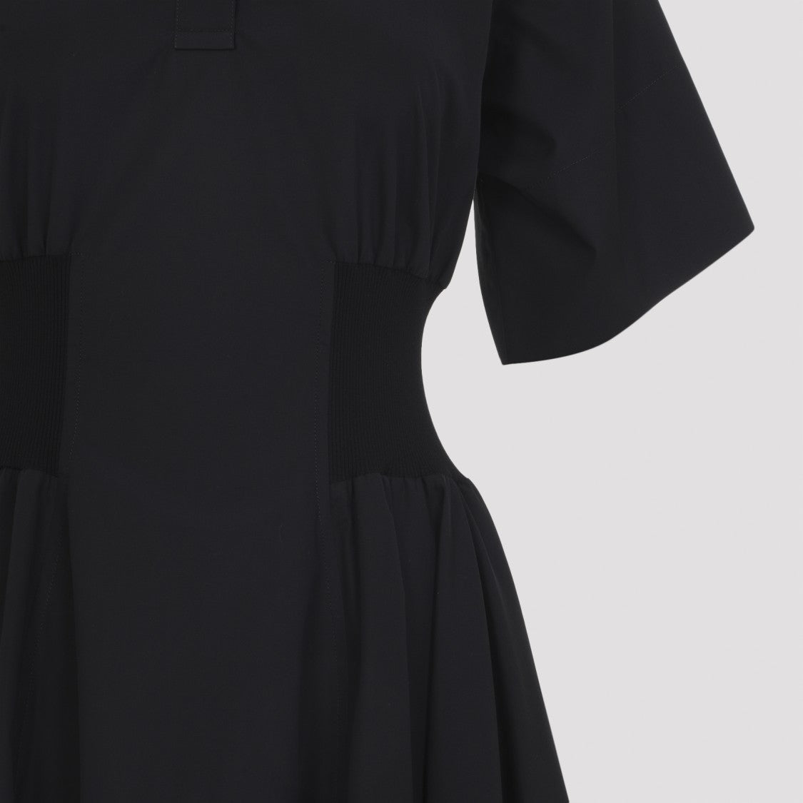 Loewe Black Cotton Short Sleeve Dress