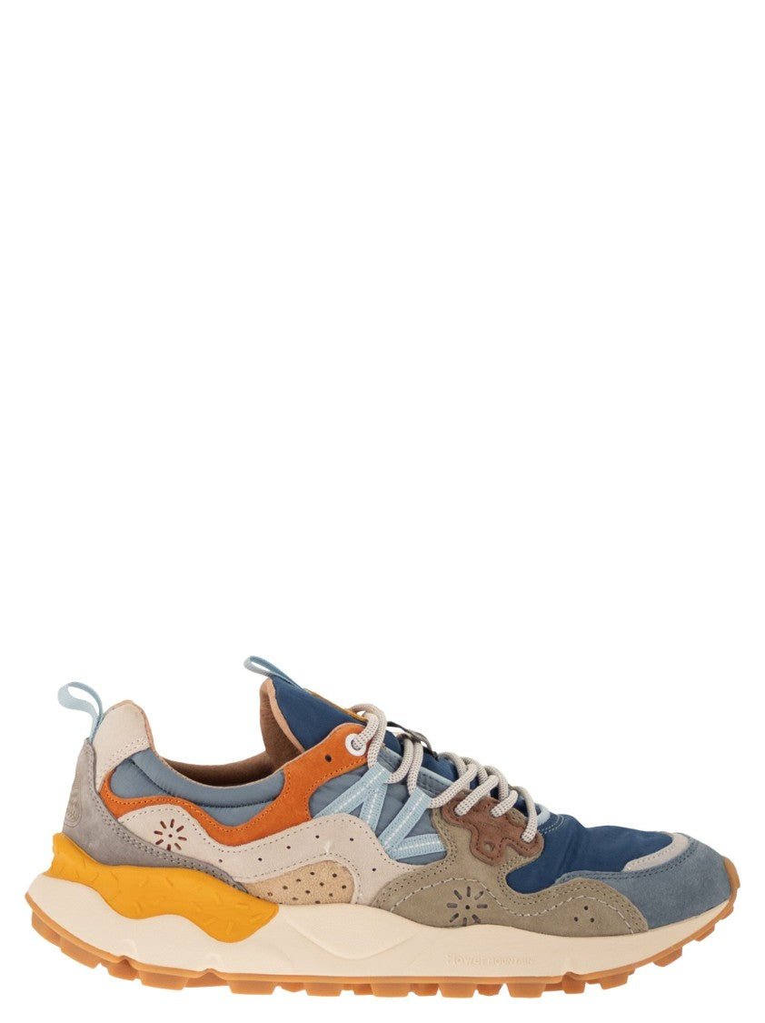 Flower Mountain Yamano 3 - Sneakers In Suede And Technical Fabric