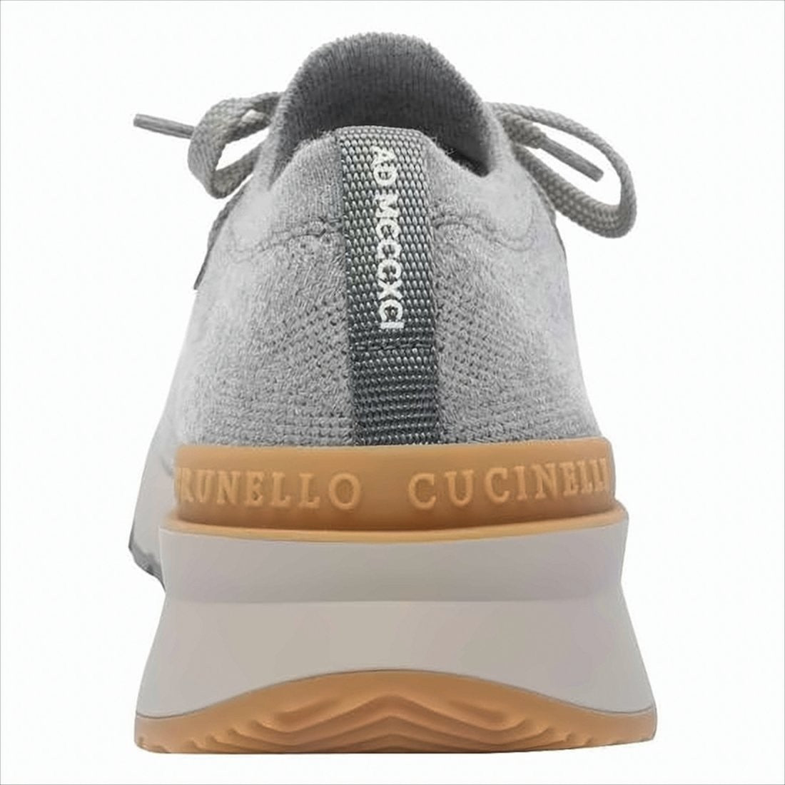 Brunello Cucinelli Knitted Wool Sneakers With Textured Upper And Branding Detail