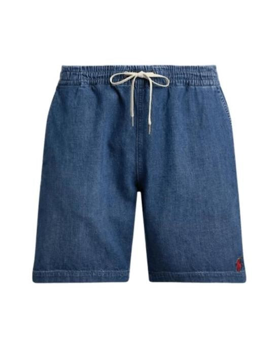 Polo Ralph Lauren Medium Blue Denim Shorts With Relaxed Fit
