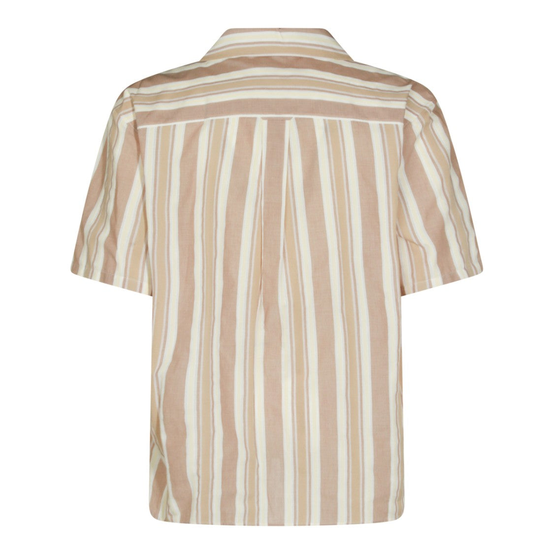 Saint Laurent Beige Cotton Striped Casual Shirt