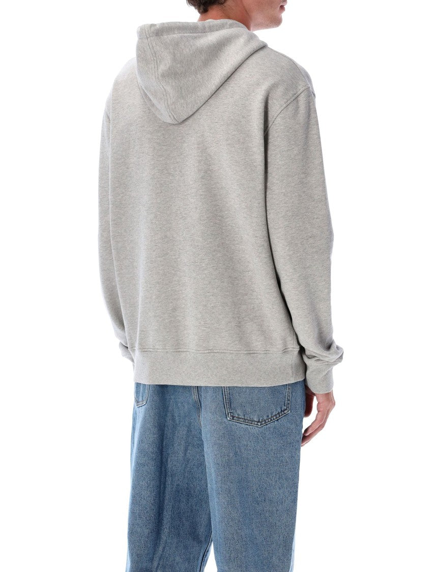 Ami Paris Ami De Coeur Cotton Zip Hoodie