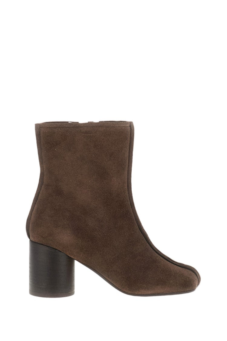 Mm6 By Maison Margiela Brown Nappa Leather Topstitching Boots