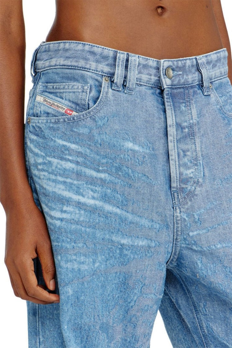 Diesel White Cotton Jeans