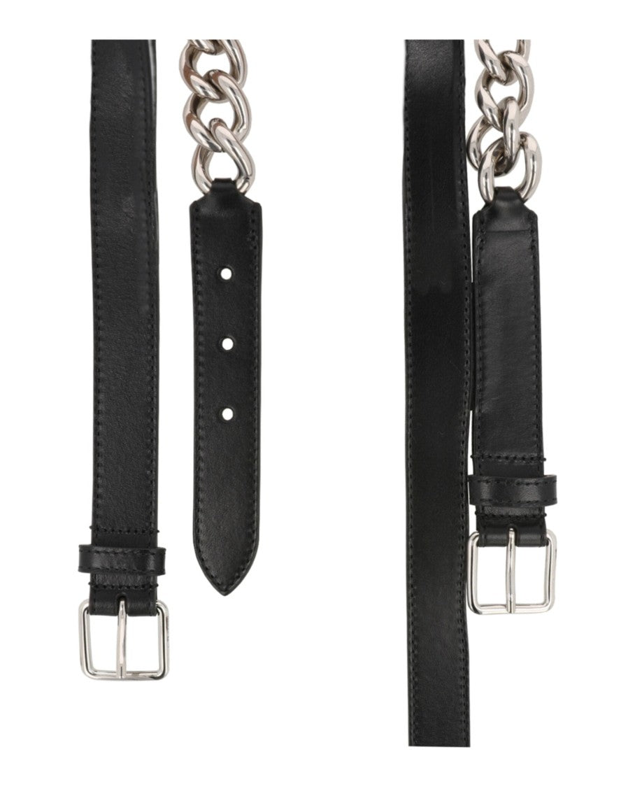 Alexander Mcqueen Double Belt With Chain