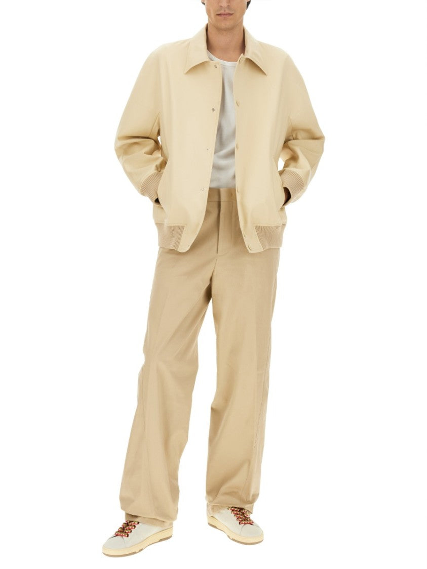 Lanvin Button-Up Oversized Jacket With Design