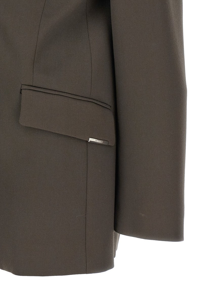 The Attico Maxi Shoulder Strap Blazer