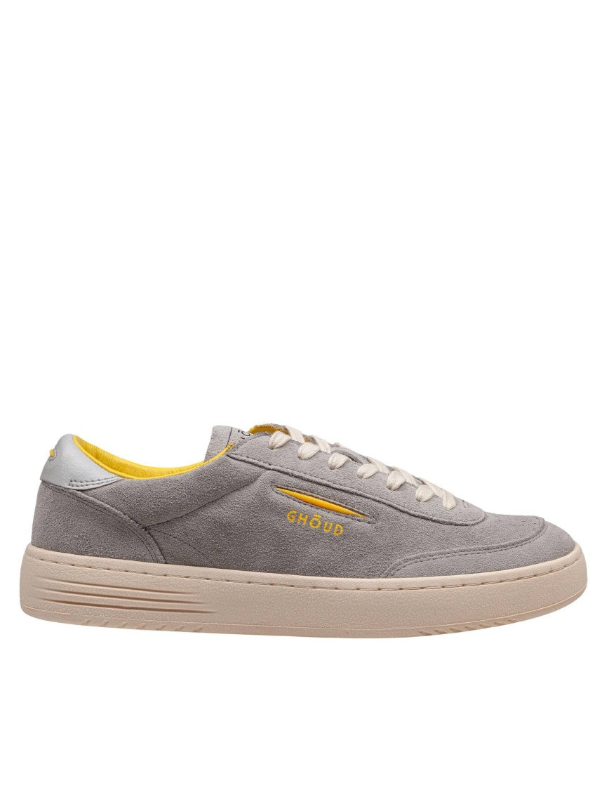 Ghoud Grey And Yellow Lido Suede Sneakers