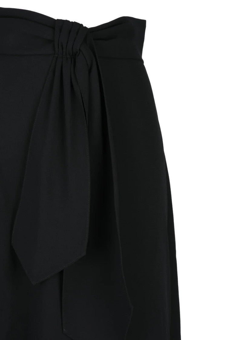 Elisabetta Franchi Flared Midi Skirt - Black