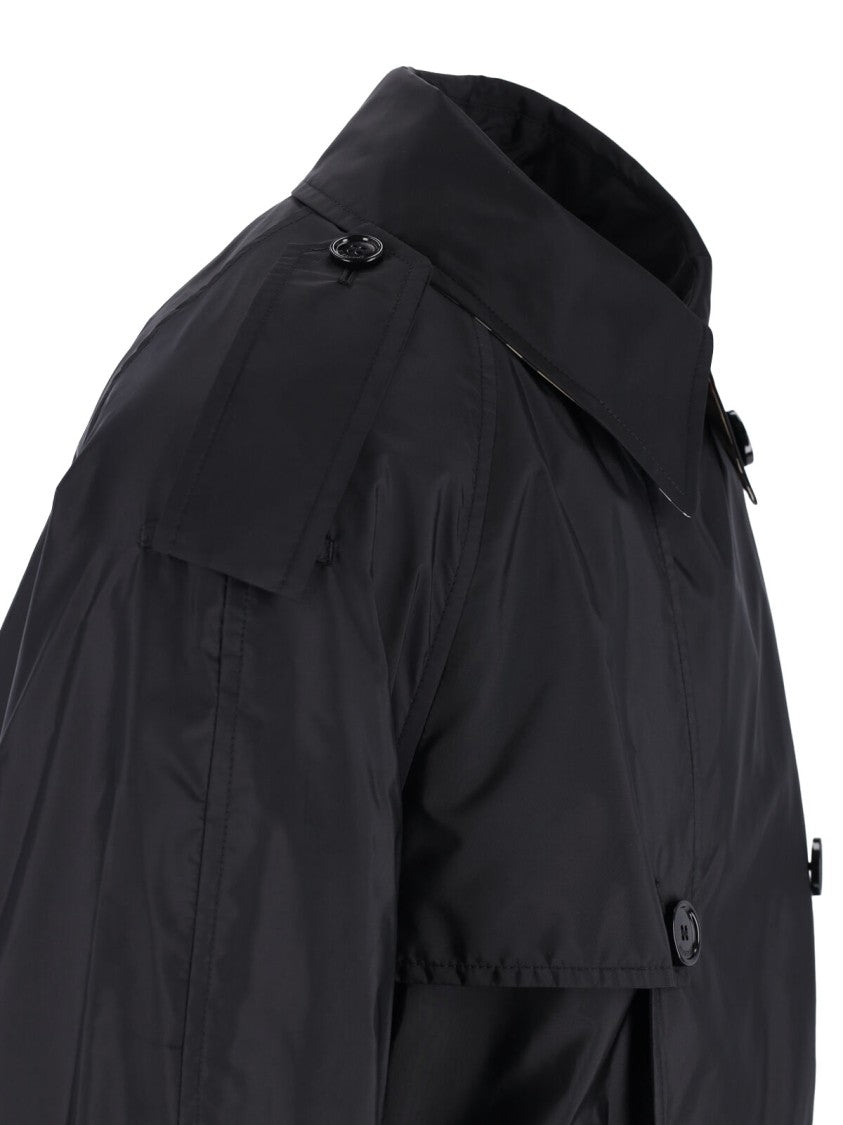 Burberry Black Leadenham Trench Coat