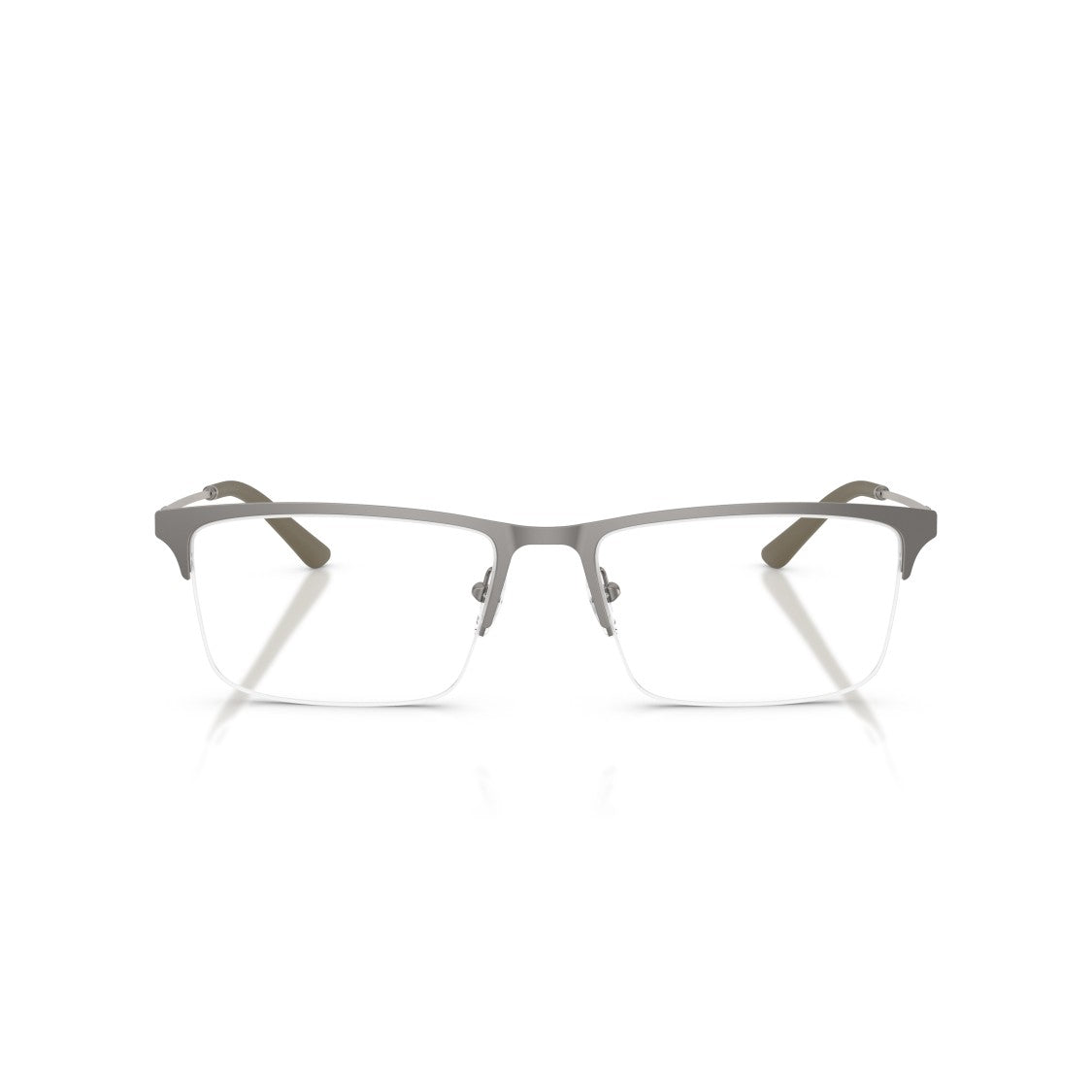 Emporio Armani 0Ea1177 Semi-Rimless Rectangular Metal Frame Eyeglasses