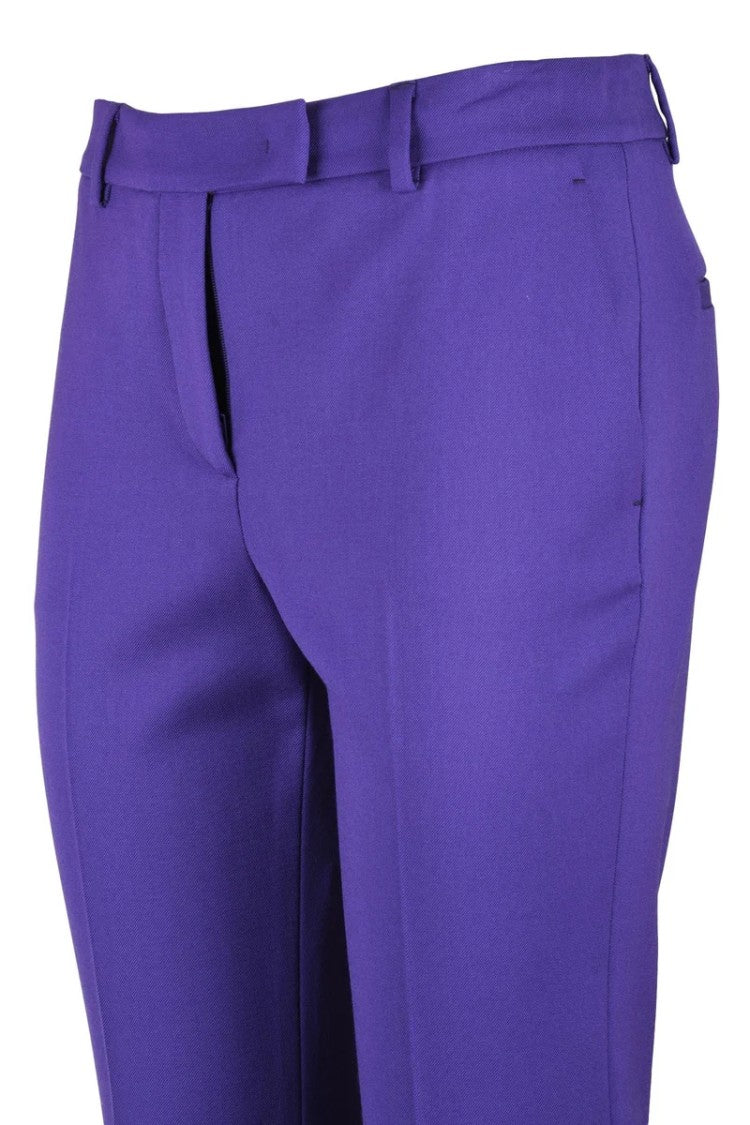Ql2  Quelledue Straight Leg Trousers - Purple