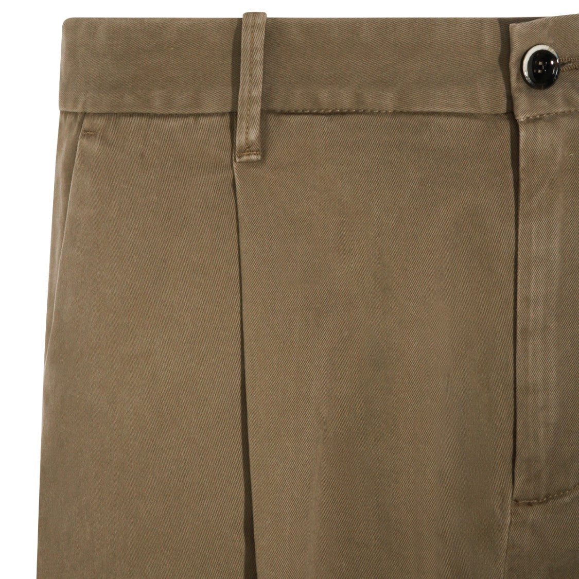 Nine In The Morning Straight-Leg Trousers With Mid-Rise Waist And Flap Pockets