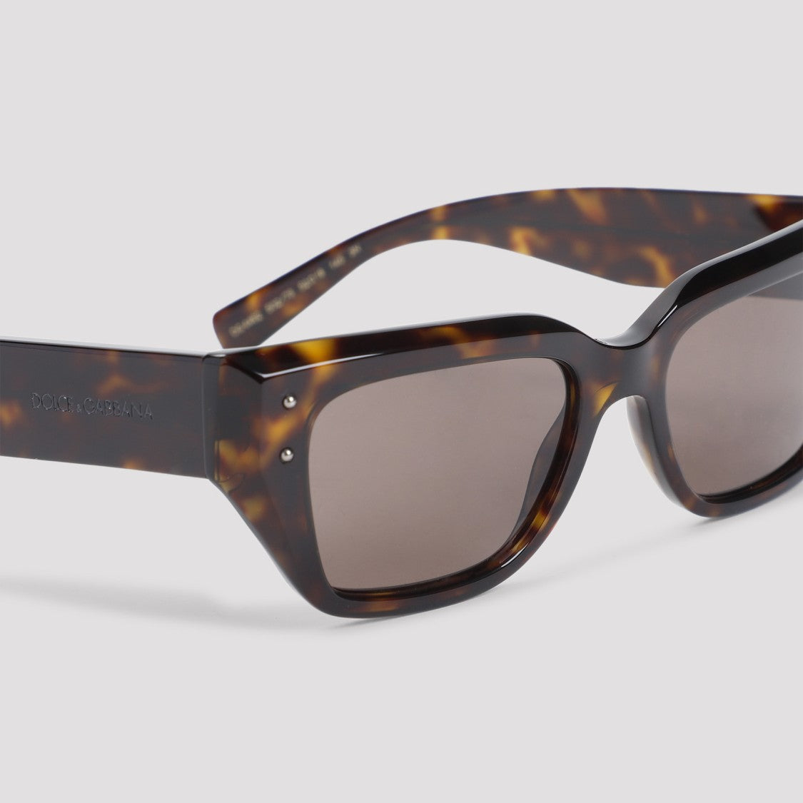 Dolce & Gabbana Havana Brown Acetate Sunglasses