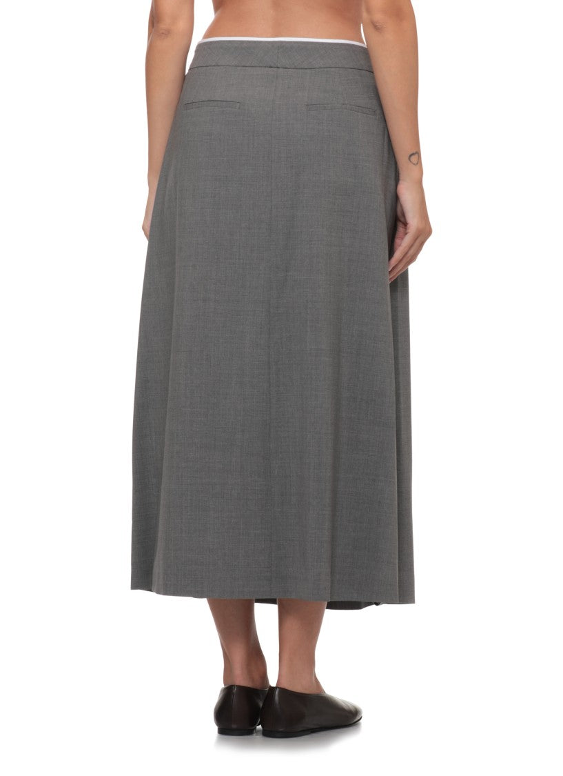 Peserico Knee-Length Grey Peserico Skirt With Darts And Stylish Pockets