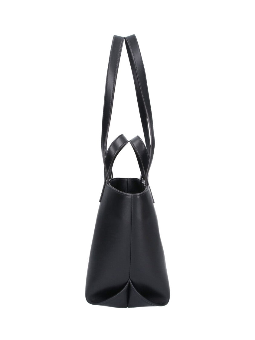 A.P.C. Black Le Drummer Leather Tote Bag