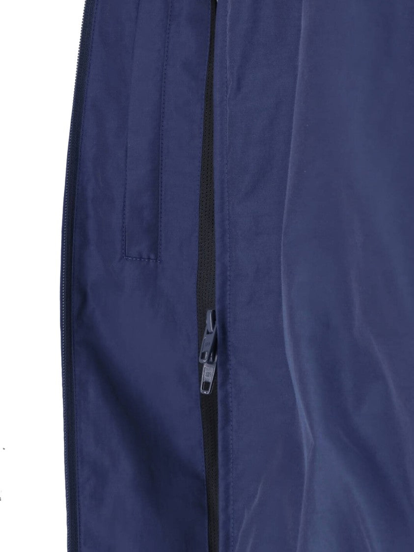 Balenciaga Navy Blue Zip-Up Jacket With High Collar