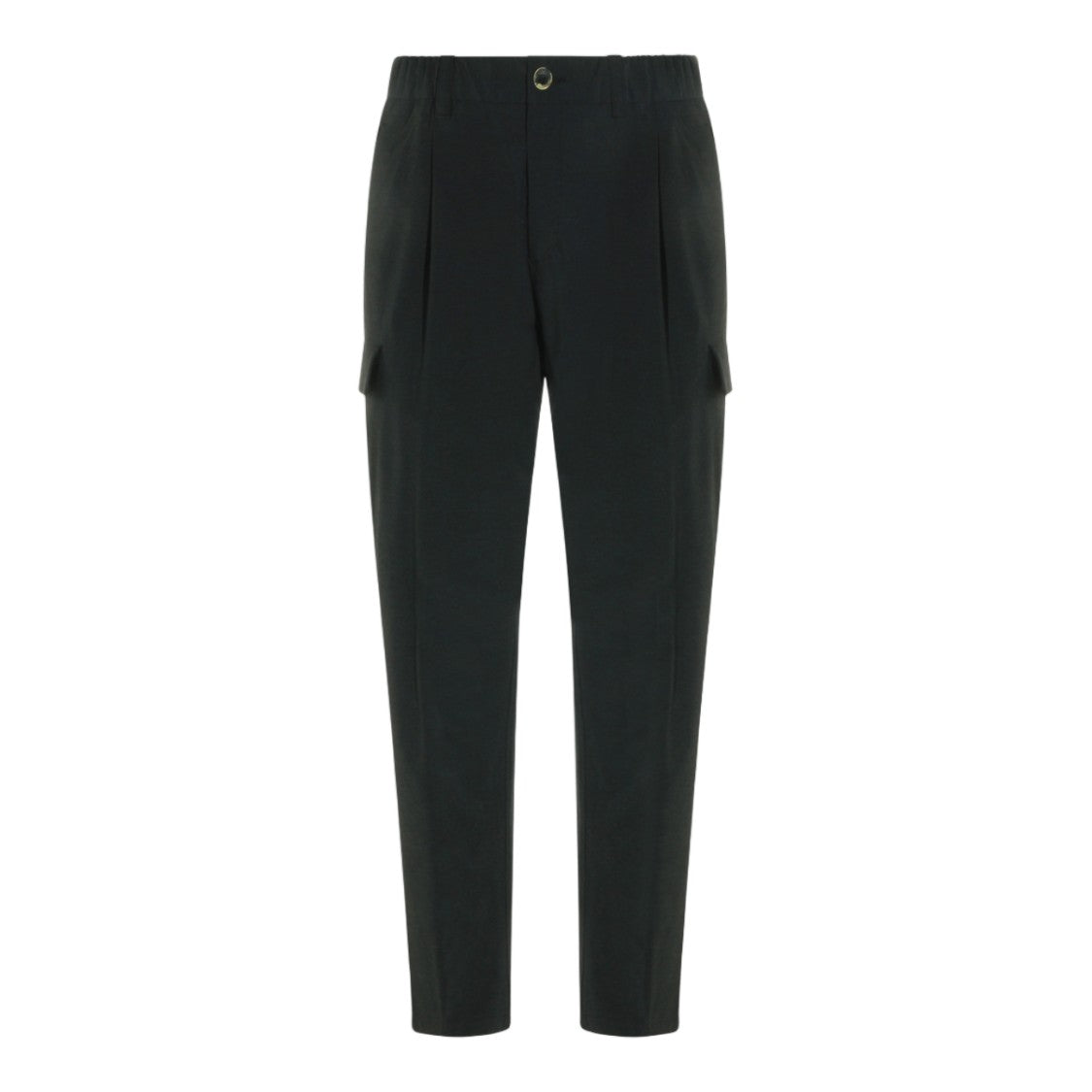 Herno Tailored Straight Leg Trousers With Button Closure And Functional Pockets