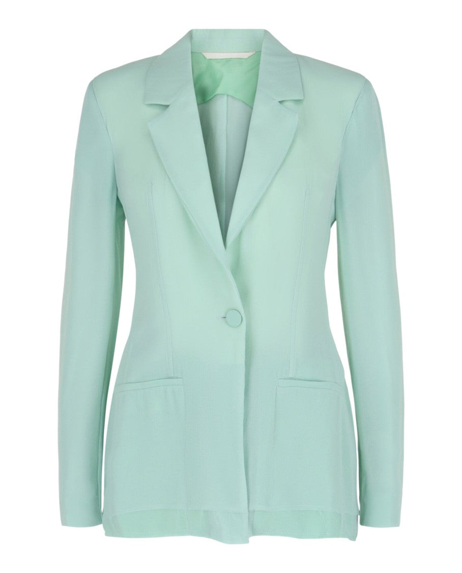 Givenchy Single-Breasted Sheer Silk Blazer