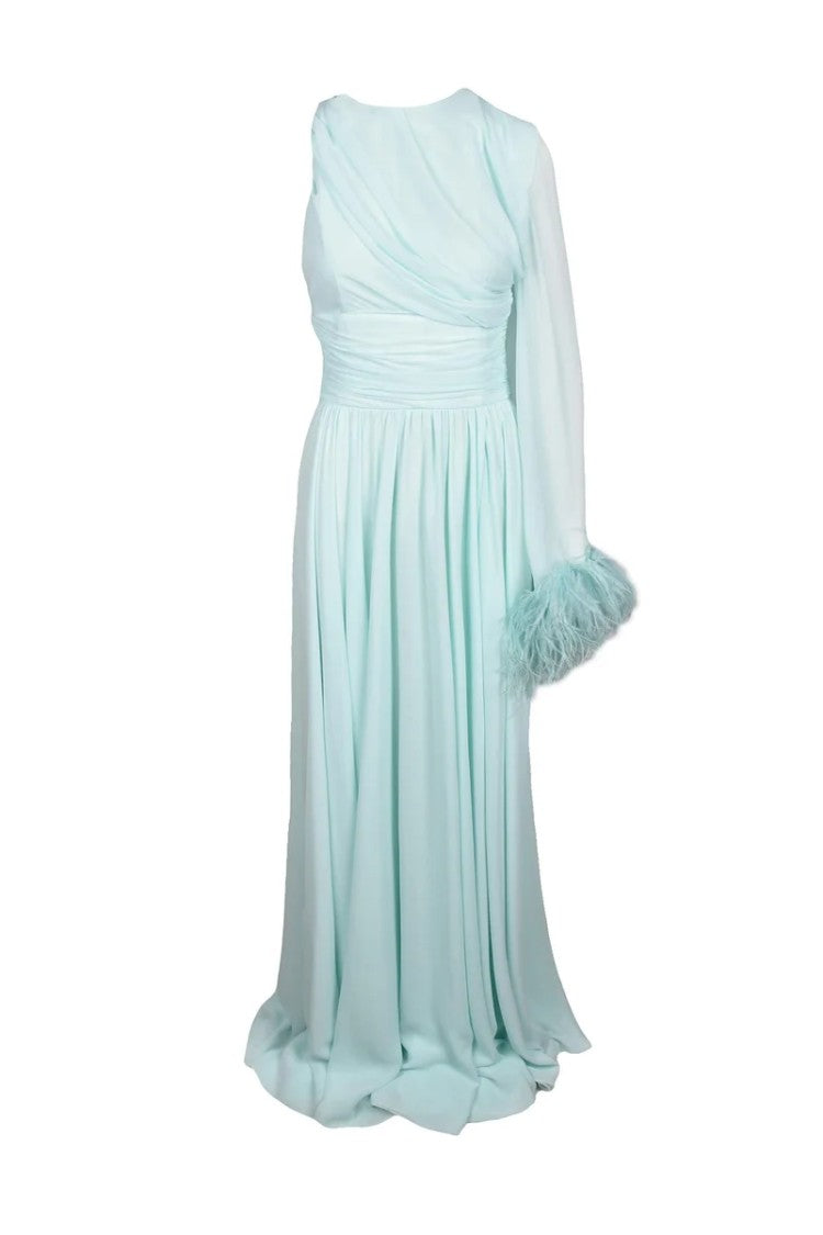 Stefano De Lillis Long Dress Polyester - Aqua Green