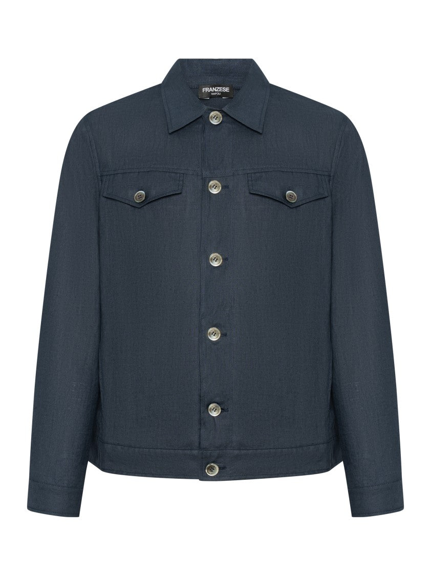 Franzese Collection Lightweight Irish Linen Saharan Jacket