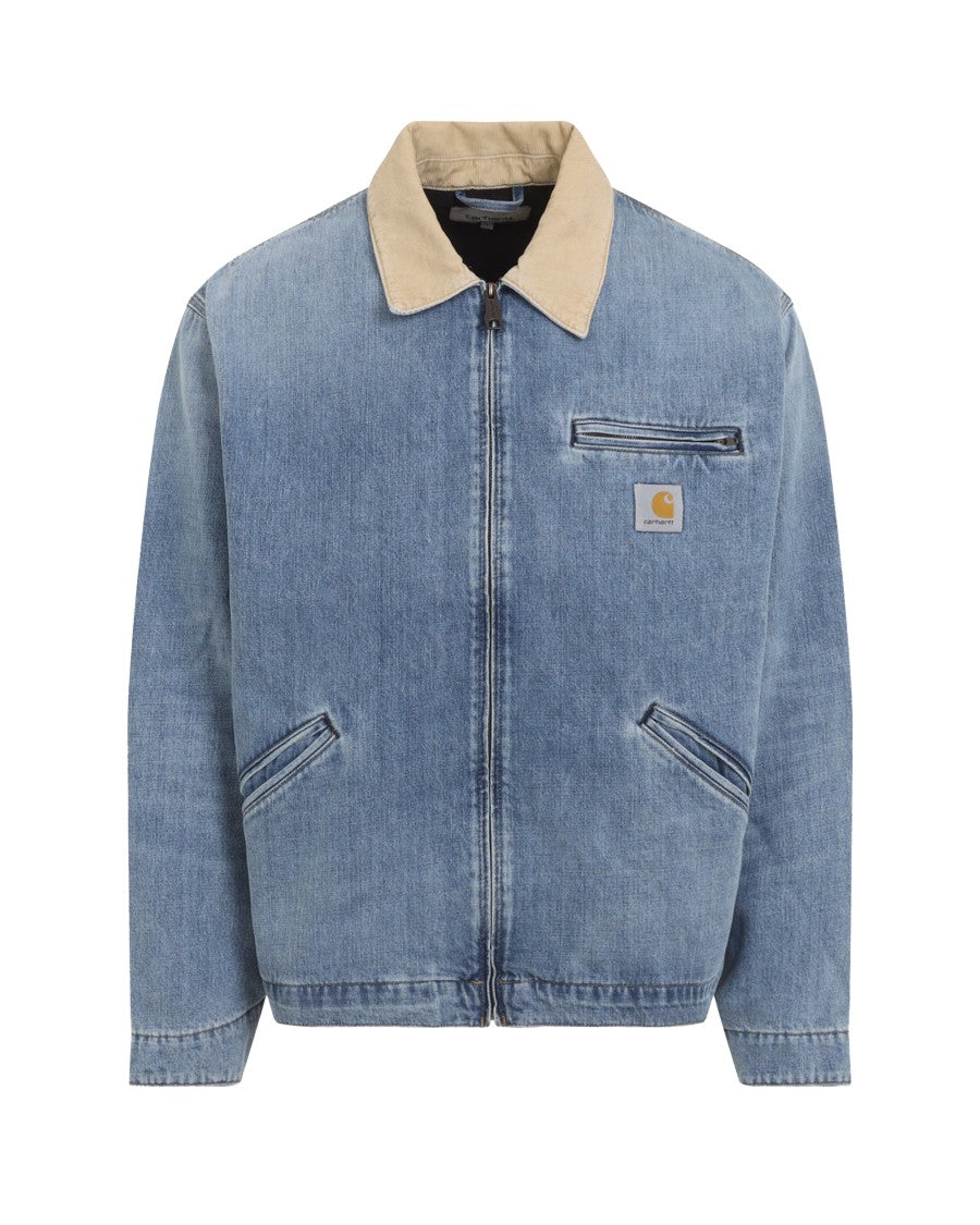 Carhartt Wip Og Detroit Jacket In Heavy Cotton Denim With Corduroy Collar