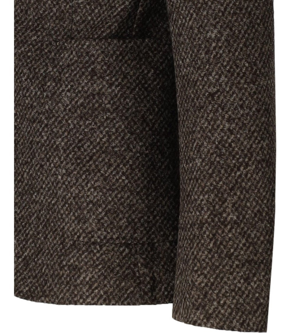 Manuel Ritz Brown Single Breasted Jacket