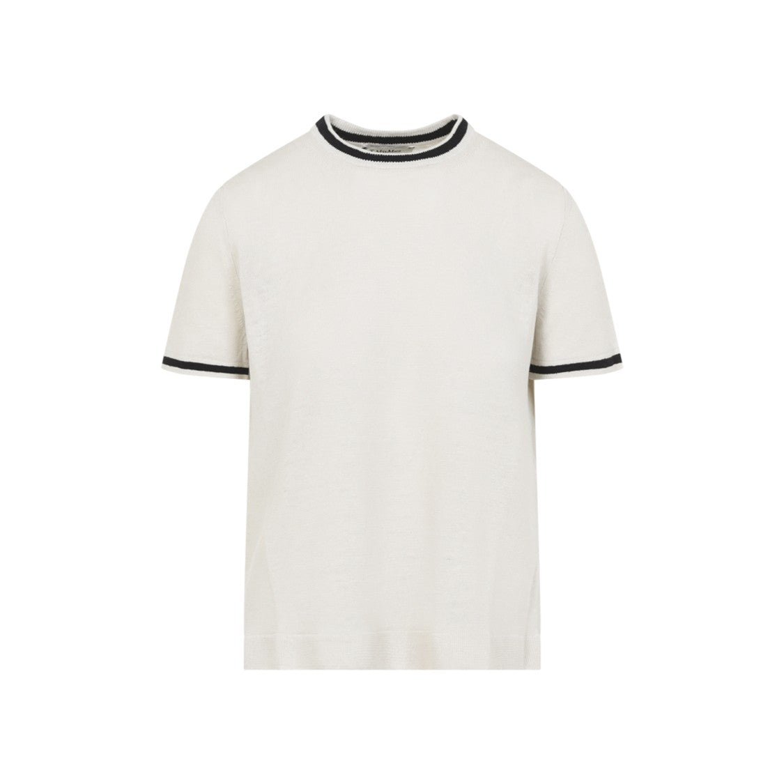 Max Mara Short-Sleeved Knit Top With Contrasting Trim