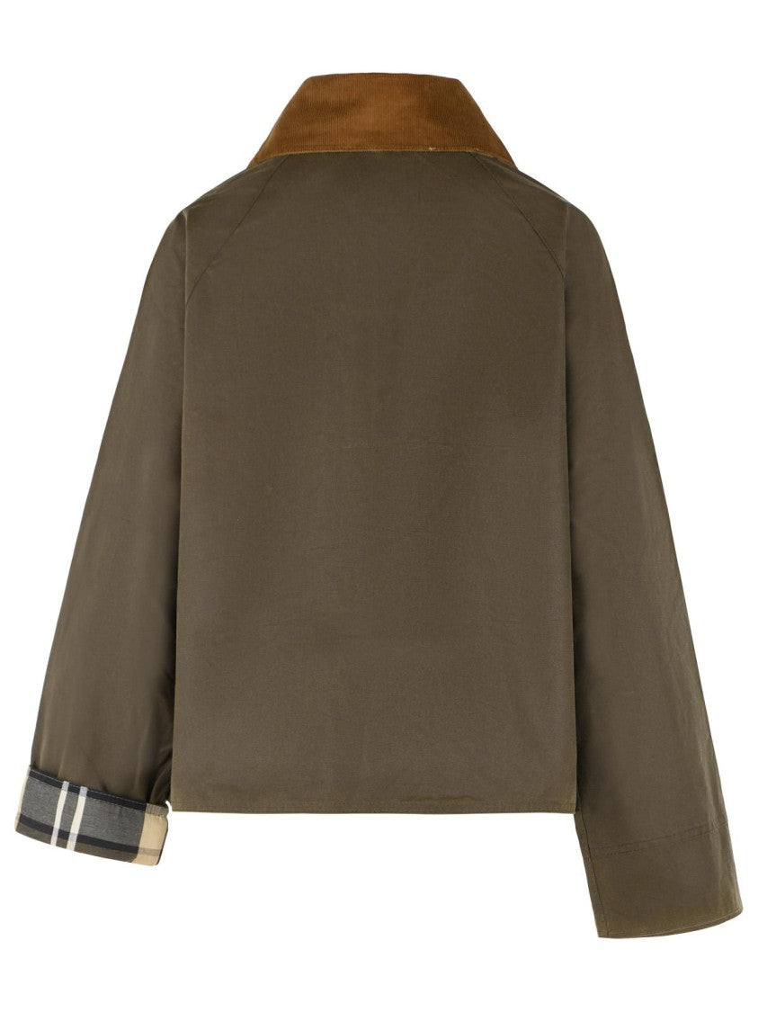 Barbour Modern Spey Waxed Cotton Jacket - Green