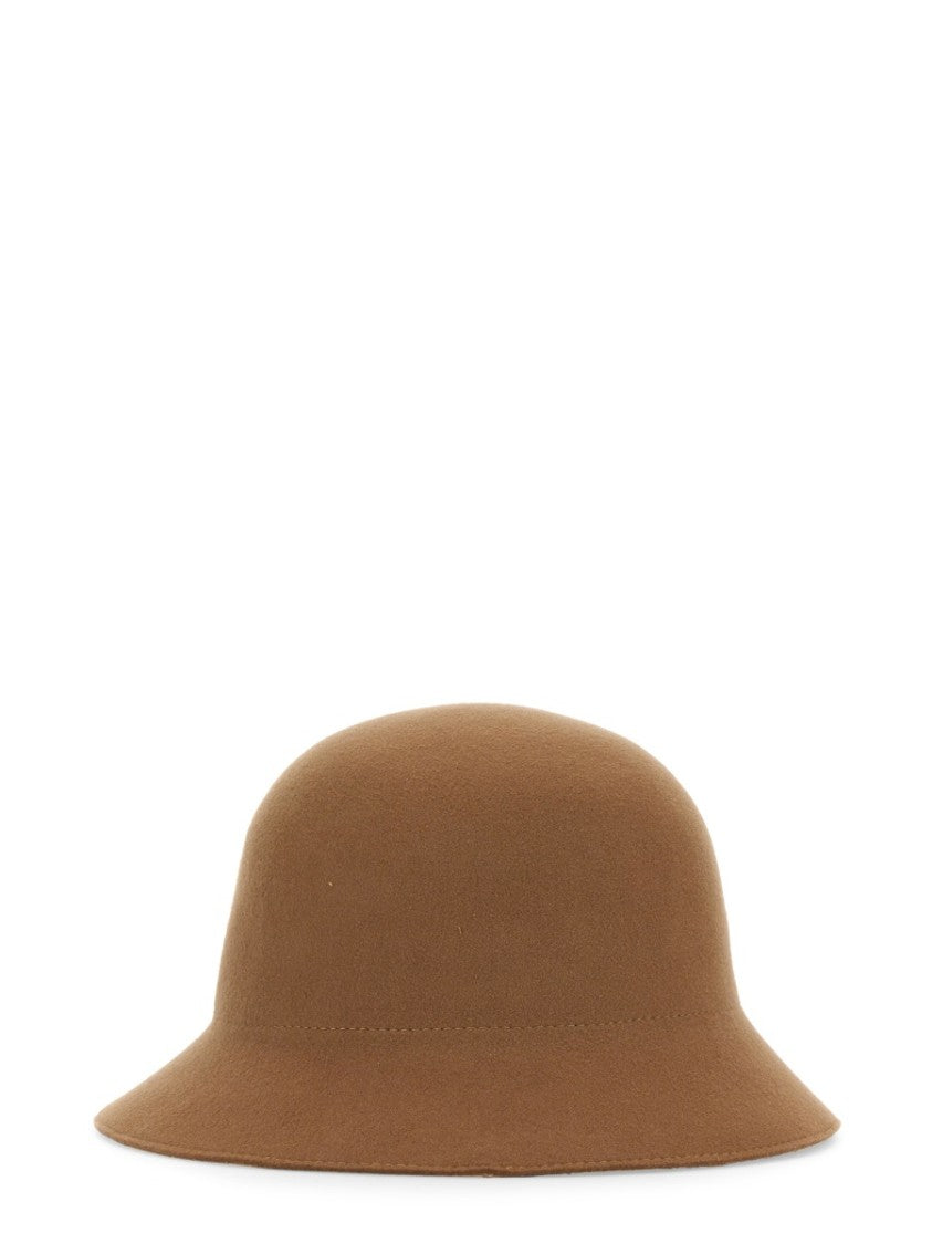 Helen Kaminski Classic Bucket Hat With Leather Accent