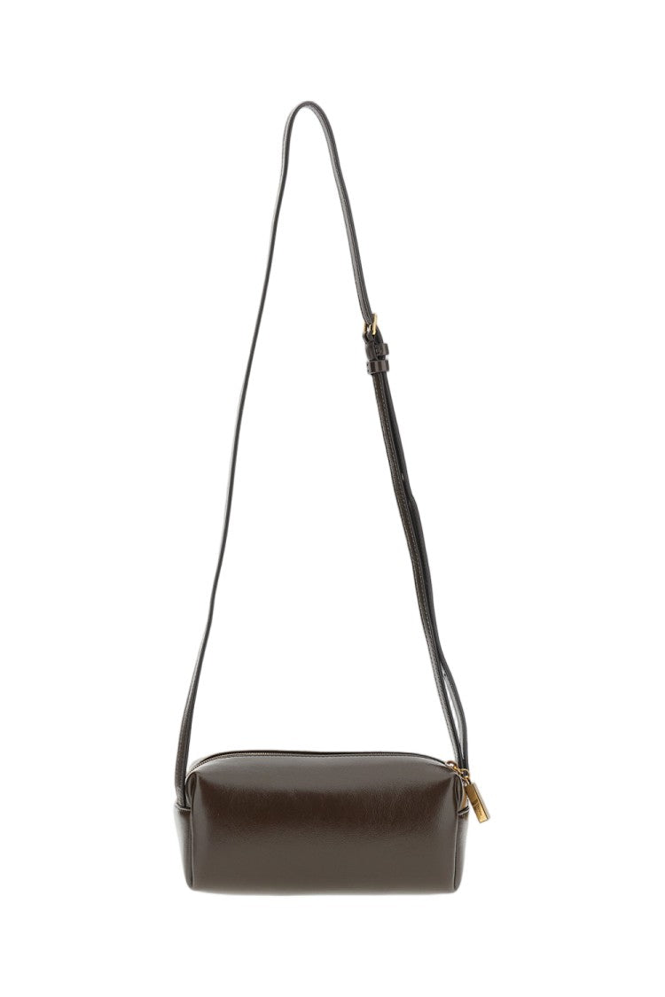 Khaite Richly Textured Calfskin Mini Crossbody Bag With Adjustable Strap