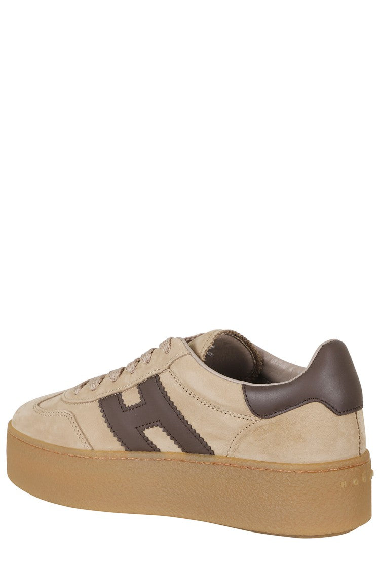 Hogan Cool Leather Accent Suede Low-Top Sneakers