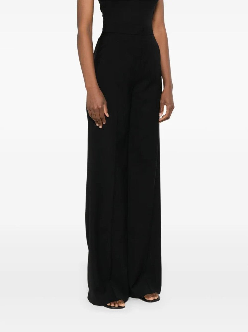 Max Mara Wide-Leg Tailored Pants With Clean Waistband