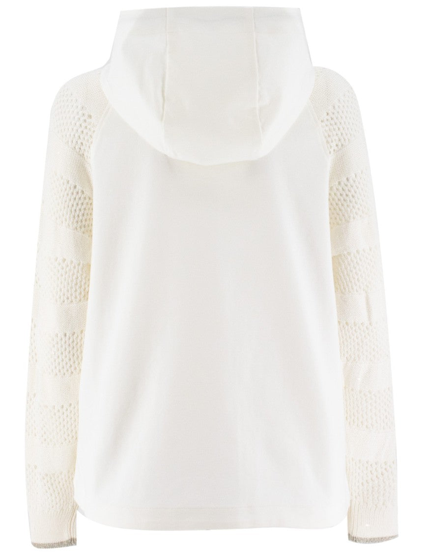 Panicale Cream Hooded Sweatshirt