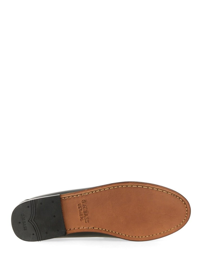 G.H. Bass Moccasin Weejuns Penny Loafers With Hand-Stitched Detailing