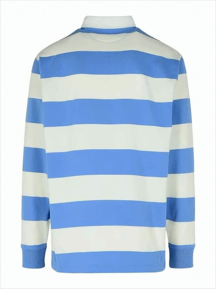 Polo Ralph Lauren Long-Sleeve Striped Polo Shirt With Classic Collar And Embroidered Logo
